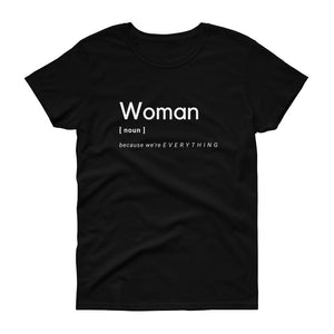 Woman (Noun) T-Shirt Black