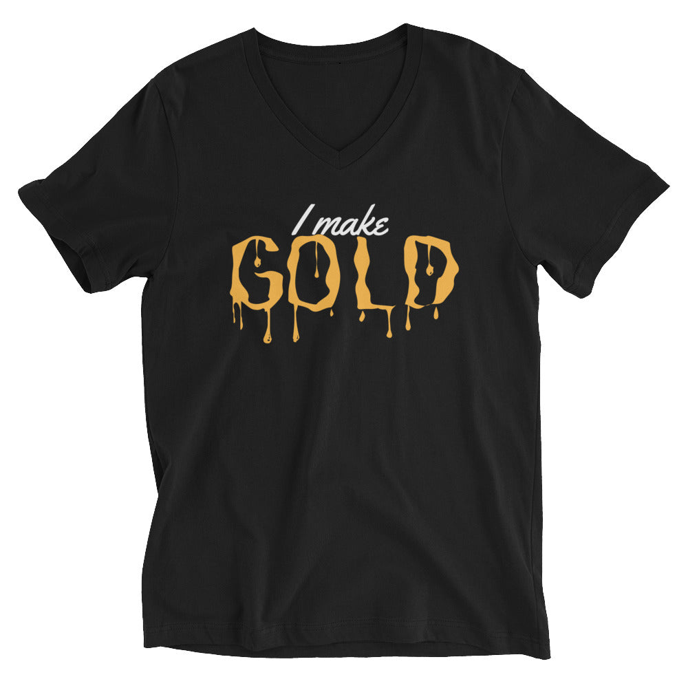 I Make Gold V-Neck T-Shirt