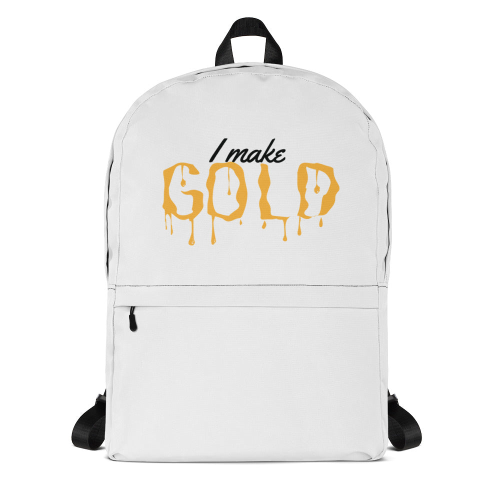 "I Make Gold" Backpack w/ Zipper