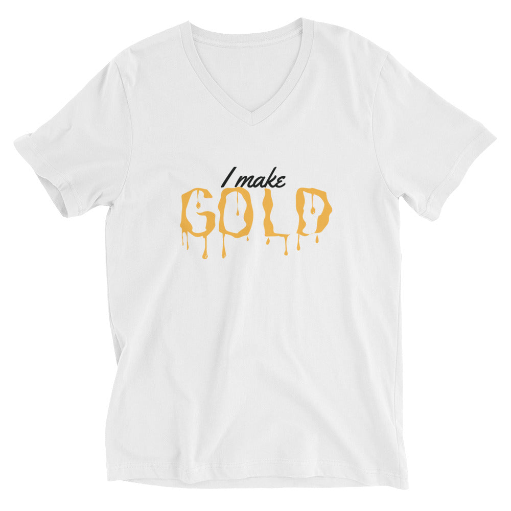 I Make Gold V-Neck T-Shirt