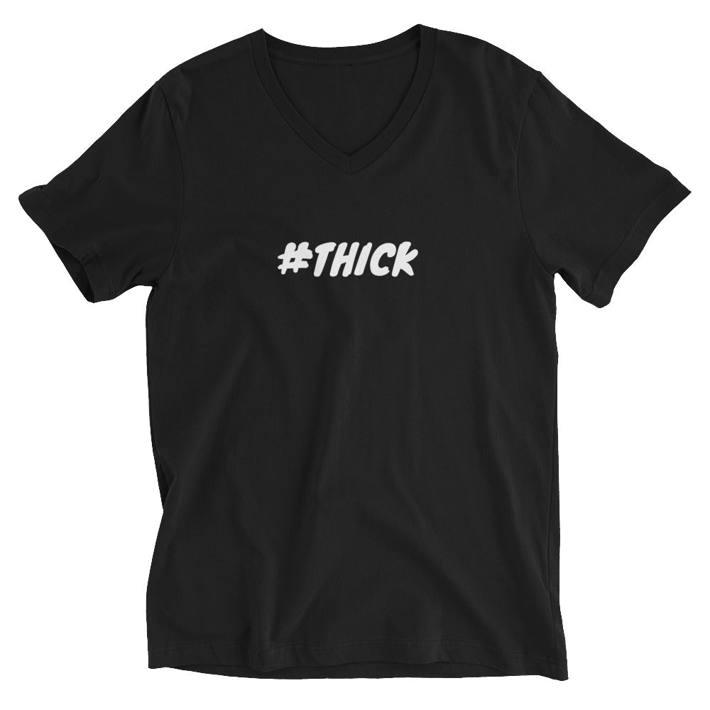 #THICK V-Neck T-Shirt (Black)