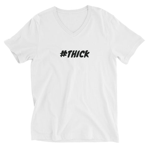 #THICK  V-Neck T-Shirt (White)