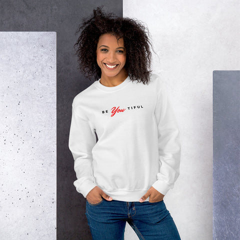 Be-YOU-Tiful Sweatshirt (black letters)