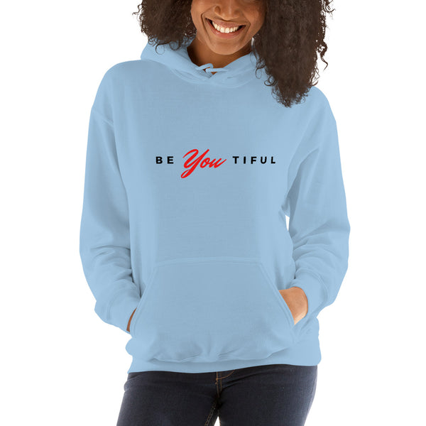 Be-YOU-tiful Hoodie (black letters)