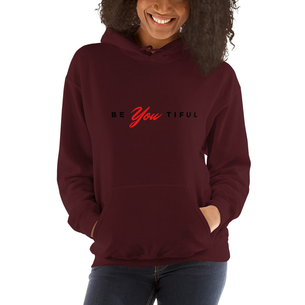 Be-YOU-tiful Hoodie (black letters)