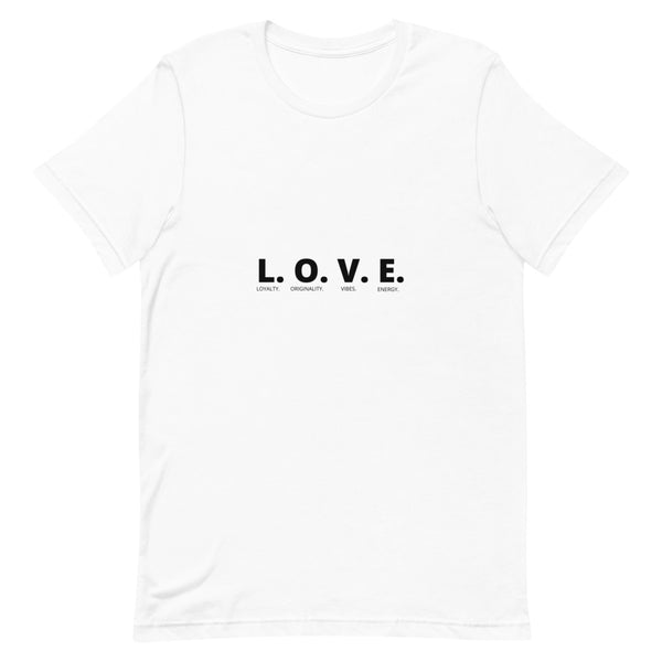 L.O.V.E. TEE (Black Letters)